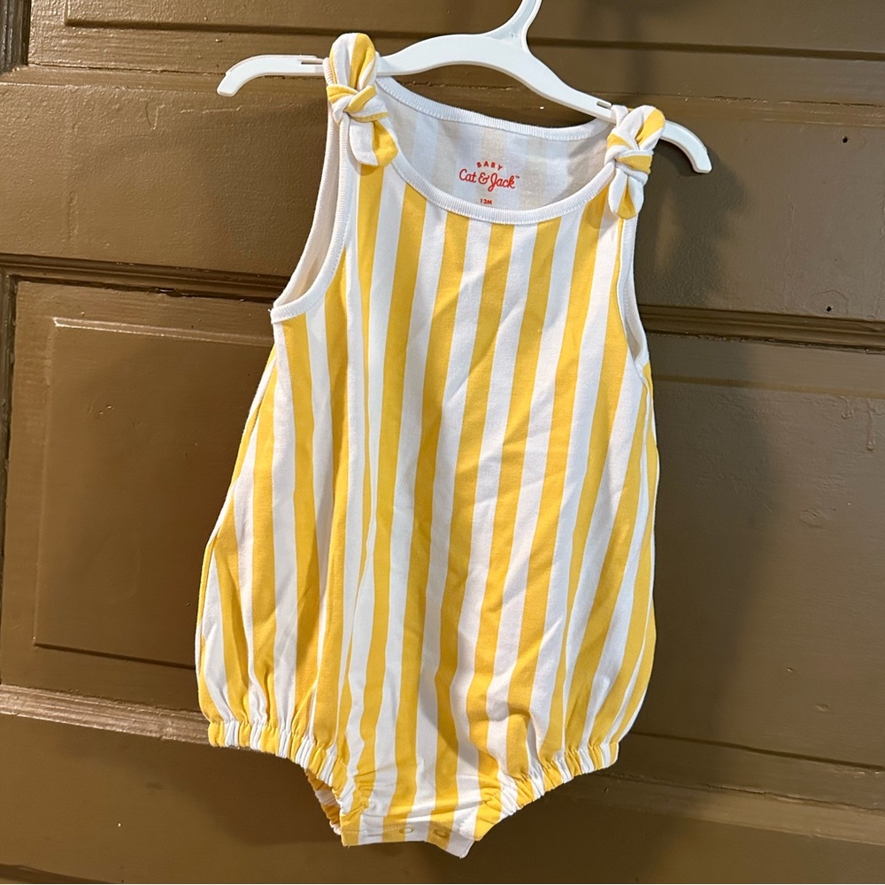 Cat and Jack one piece swimsuit. Size 12M ( new no tags)